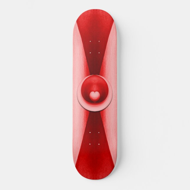 Skateboard Elegante El día de San Valentín Love Heart (Anverso)