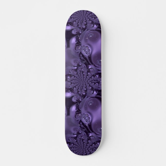 Skateboard Elegante Espuma Líquida Real Púrpura (Anverso )