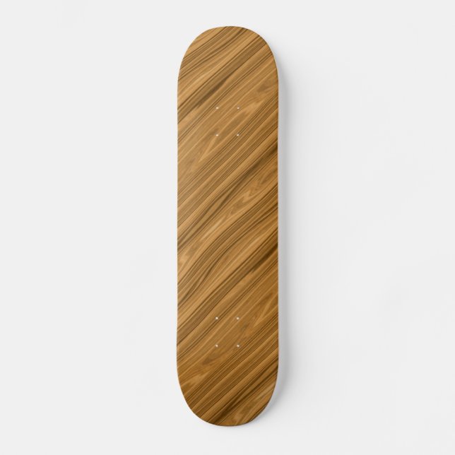 Skateboard Elegante Estilo de grano de madera (Anverso)
