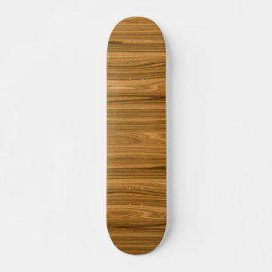 Skateboard Elegante Estilo de grano de madera