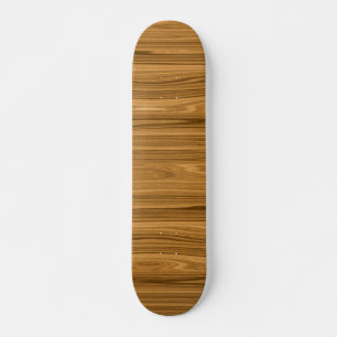 Skateboard Elegante estilo grano de madera
