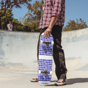 Skateboard Elegante Minimal Simple Gradiente Geométrico Nombr