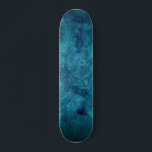 Skateboard Elegante Patrón de color de agua turquesa Mandala<br><div class="desc">Elegante Espíritu Turquesa Aqua Azul Mandala Floral Watercolor Patrón.</div>