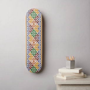 Skateboard elegante patrón étnico