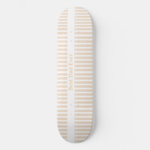 Skateboard Elegante Personalizado Mejor Papá del Mundo con Ra