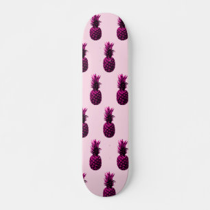 Skateboard Elegante piña rosa tropical