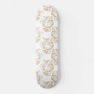 Skateboard Elegante Purpurina Gold Diseño de impresión en b