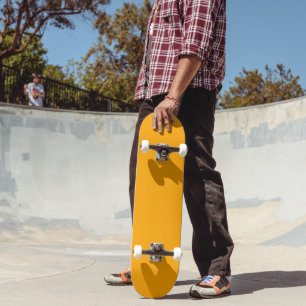 Skateboard Elegante tablero de Naranja sólido perfecto para t