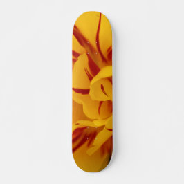 Skateboard Elegante Tulipanes de oro rojo floral