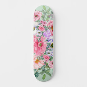 Skateboard Elegantes florines del jardín de verano