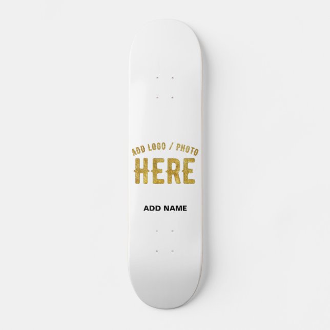 SKATEBOARD ELEGANTES PERSONALIZABLES BLANCOS MODERNOS VERIFIC (Anverso)