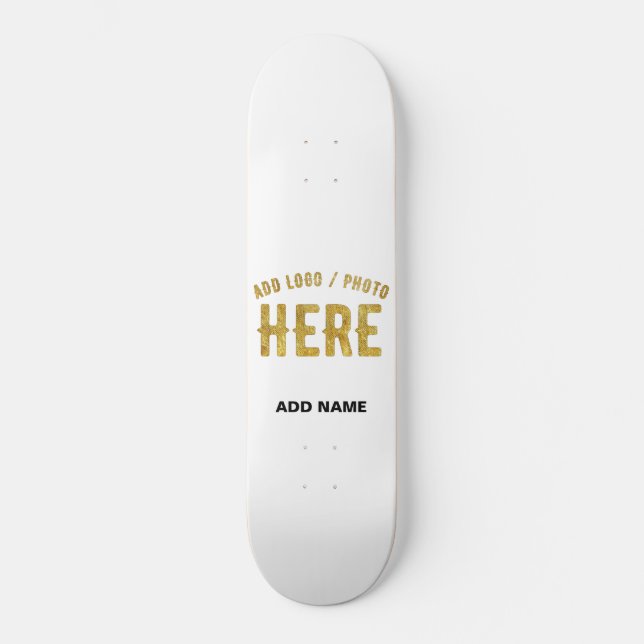 SKATEBOARD ELEGANTES PERSONALIZABLES BLANCOS MODERNOS VERIFIC (Anverso)