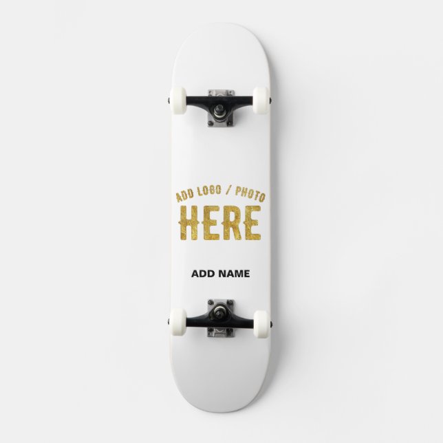 SKATEBOARD ELEGANTES PERSONALIZABLES BLANCOS VERIFICADOS DE M (Anverso)
