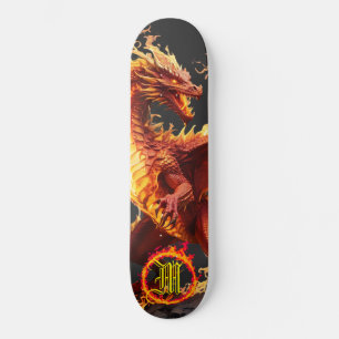 Skateboard *~* Elemento AP88 Fuerte Dragón Elemental de Fuego