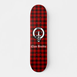 Skateboard Emblema de la Cresta del Clan Brodie y Tartán
