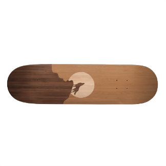 Skateboard Embutido del lobo