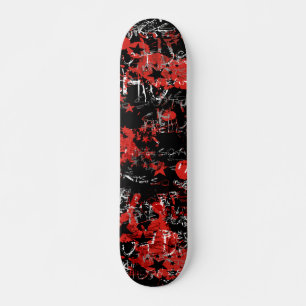Skateboard Emo Graffiti Rojo