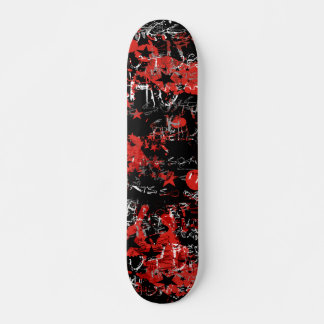Skateboard Emo Graffiti Rojo