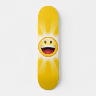 Skateboard Emoji de Happy Face Smiley