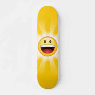 Skateboard Emoticon feliz de la cara