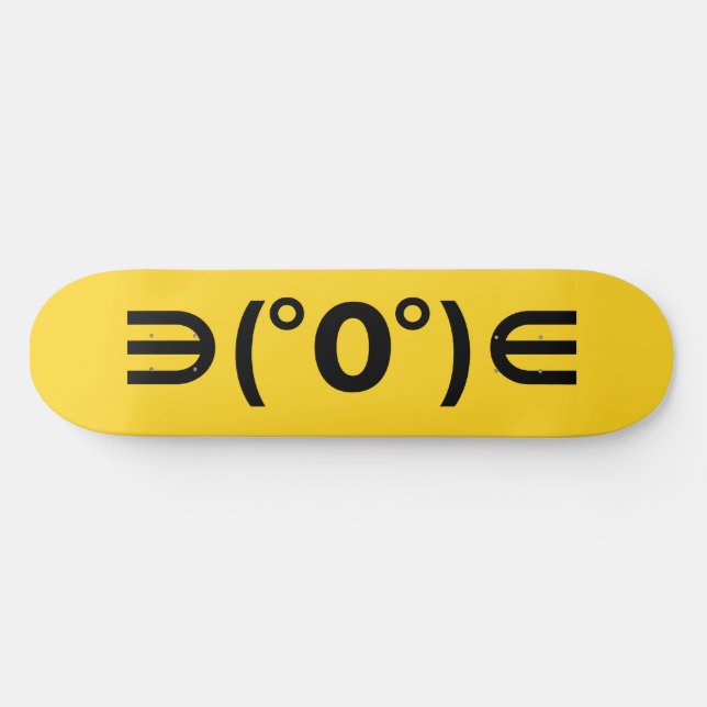 Skateboard Emoticon japonés Fugu Kaomoji (Horz)