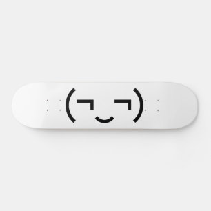 Skateboard Emoticon smug (‿) Kaomoji japonés