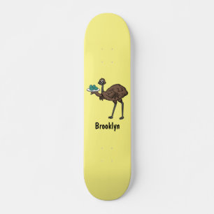 Skateboard Emu con ilustracion personalizado de huevos