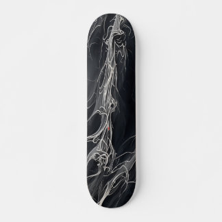 Skateboard en blanco y negro