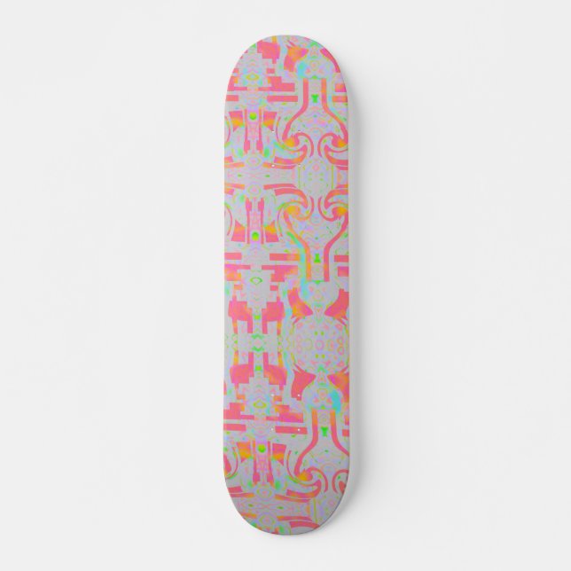 Skateboard En El ZIZZAGO Rosa (Anverso )