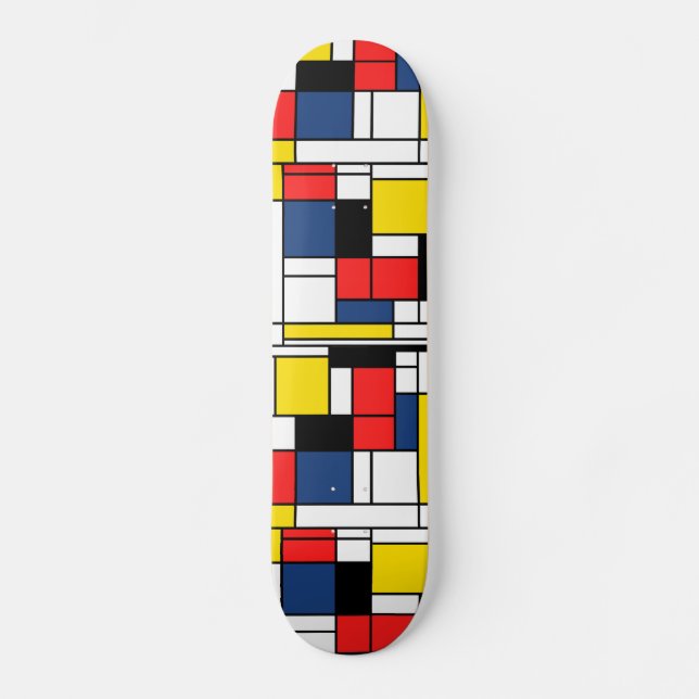 Skateboard En memoria de Mondrian - cubierta del patín (Anverso)
