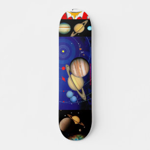 Skateboard "ENCELATUS y SATURN en ESPACIO "