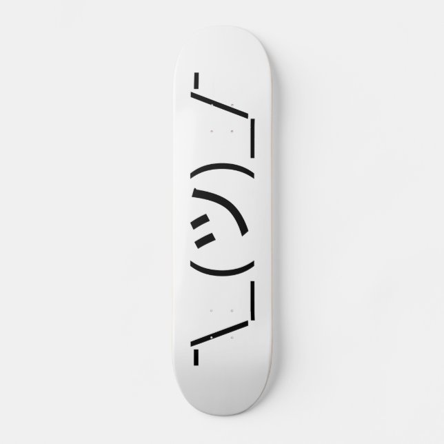 Skateboard Encoja el ¯ \ a los japoneses Kaomoji del Emoticon (Anverso)