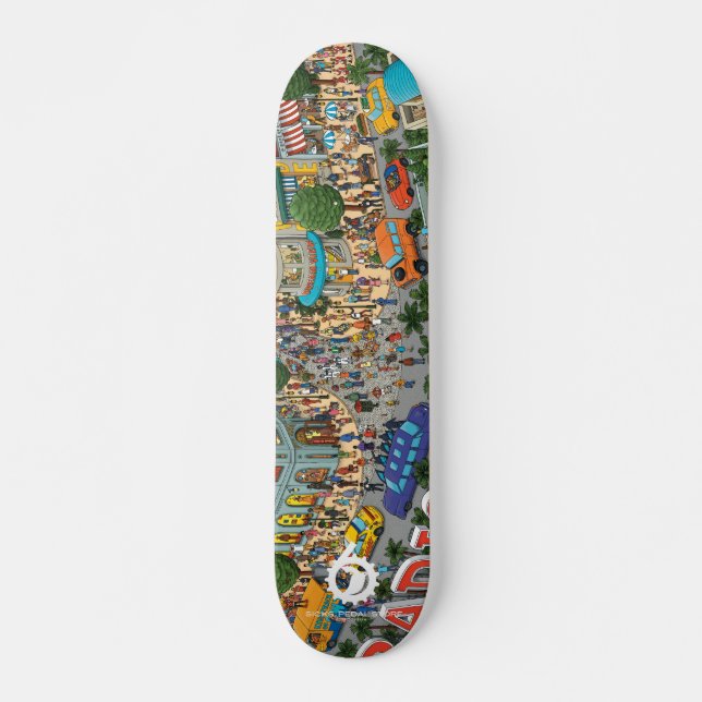 Skateboard ENFERMOS DE RADIO DE LA IMPULSIÓN: TIENDA ver. del (Anverso )