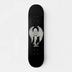 Skateboard Engel - Diseño en blanco y negro