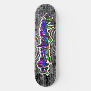 Skateboard Enjoey Diseña 03 ~ Graffiti de estilo salvaje Deck