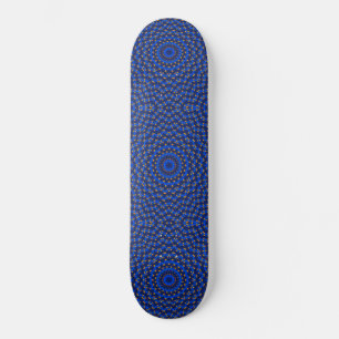 Skateboard Ente sobre Azul Kaleidoscope Pequeño