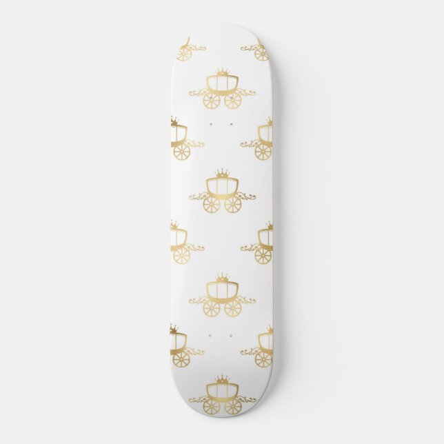 Skateboard Entrenadores de oro Cenicienta Princesa Magia Real (Anverso)