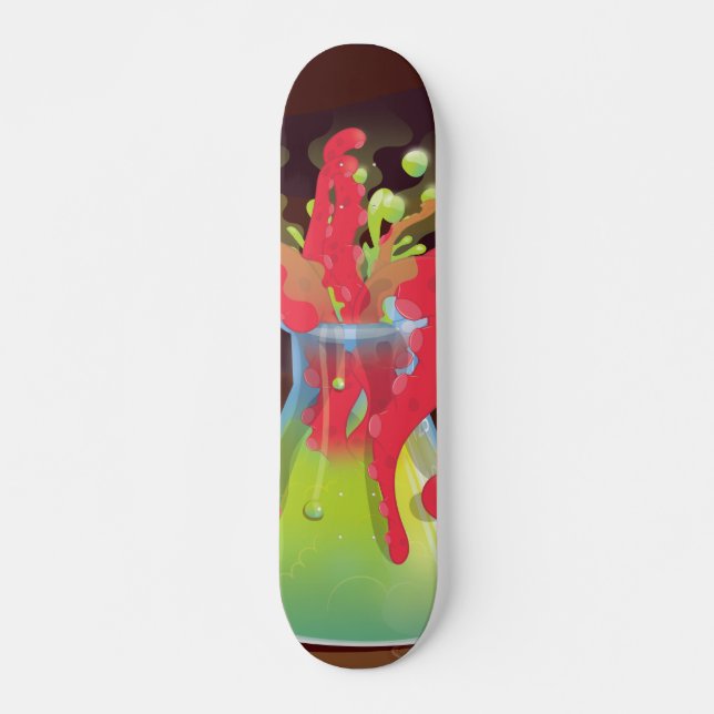 Skateboard Envase de experimentación científica Monstruo (Anverso )