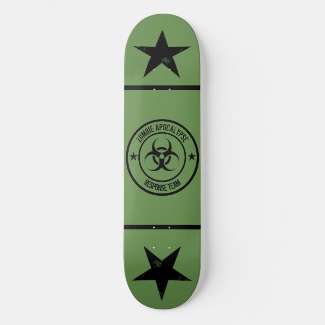 Skateboard Equipo de respuesta a apocalipsis zombi (Anverso)