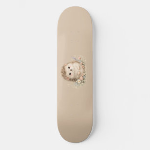 Skateboard Erizo europeo adorable jardín