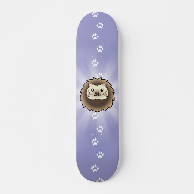 Skateboard Erizo Pygmo de Dibujos Animados (Anverso )