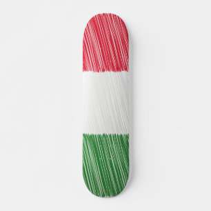 Skateboard Esbozo de la bandera italiana