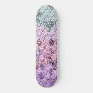 Skateboard Escala de sirvientas con Purpurina de Chicas unico