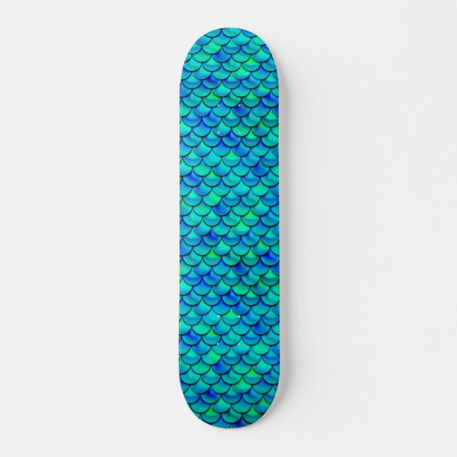 Skateboard Escalas azules de Aqua Falln (Anverso )