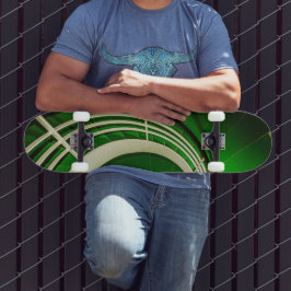 Skateboard Escalera circular verde