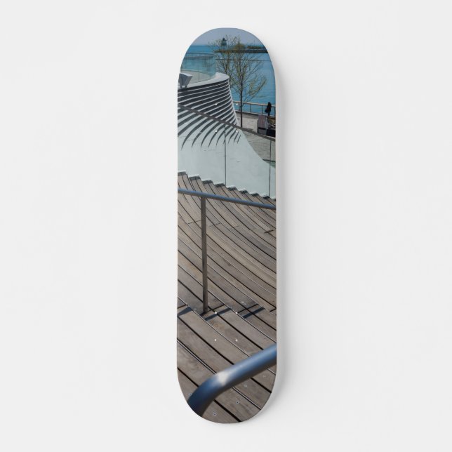 Skateboard Escaleras de muelle de la Marina (Anverso )