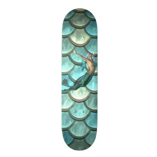 Skateboard Escamas de cola de sirena