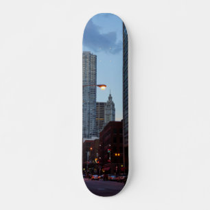 Skateboard Escena de Chicago Street