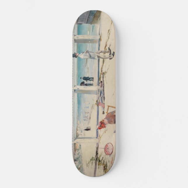 Skateboard Escena de playa (vacaciones en Mentone) (Arte aust (Anverso)