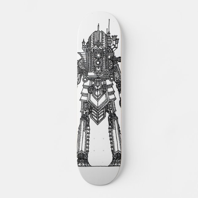 Skateboard Escritorio de robots (Anverso)